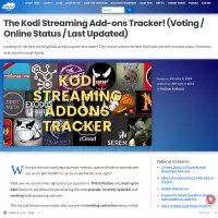 The Kodi Streaming Add-ons Tracker! (Voting / Online Status / Last Updated) December 23, 2023