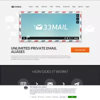 33mail - Unlimited free private email addresses