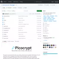 GitHub - HACKERALERT/Picocrypt: A very small, very simple, yet very secure encryption tool.